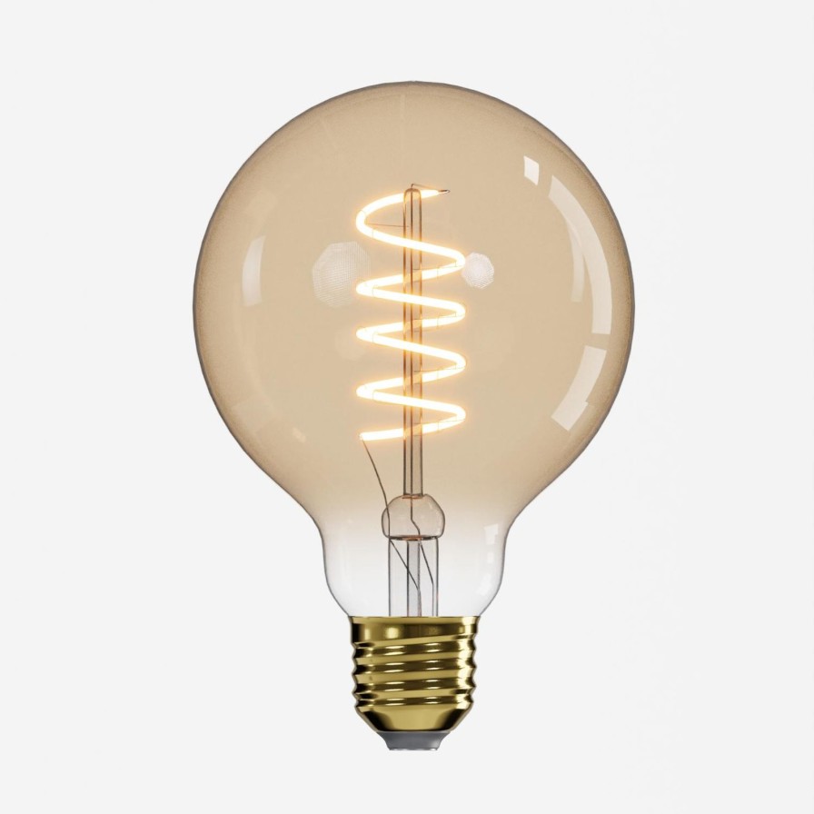 Tierleuchten Werns | Led Spiral-Filament Gluhbirne, Vintage Look, E27, 2,5 W, 220 V, 9,5X14 Cm