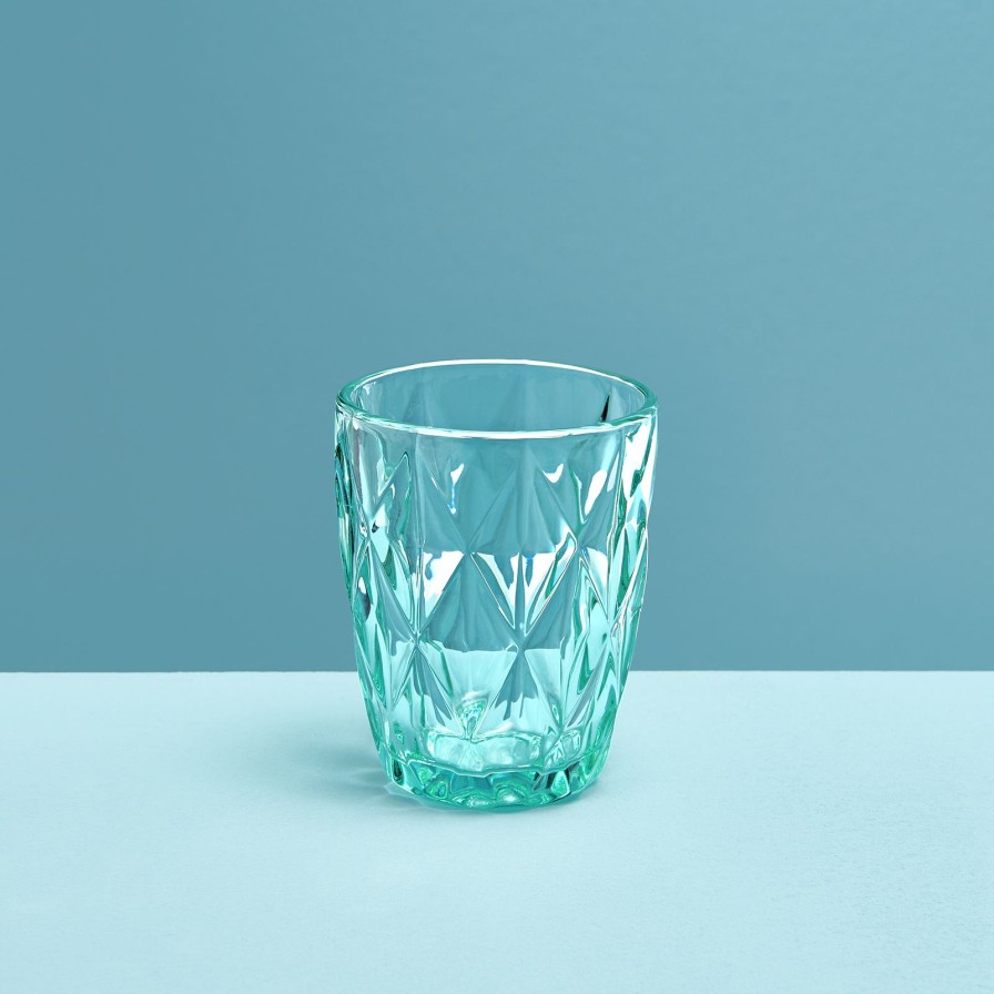 Geschirr Werns | 4Er-Set Wasserglas, Turkis, Glas, 8X10 Cm