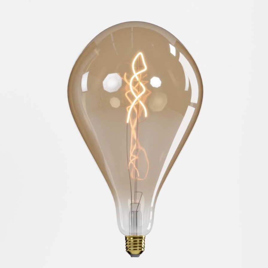 Tierleuchten Werns | Led Factory-Filament Gluhbirne, Vintage Look, E27, 4 W, 220 V, 16X28 Cm