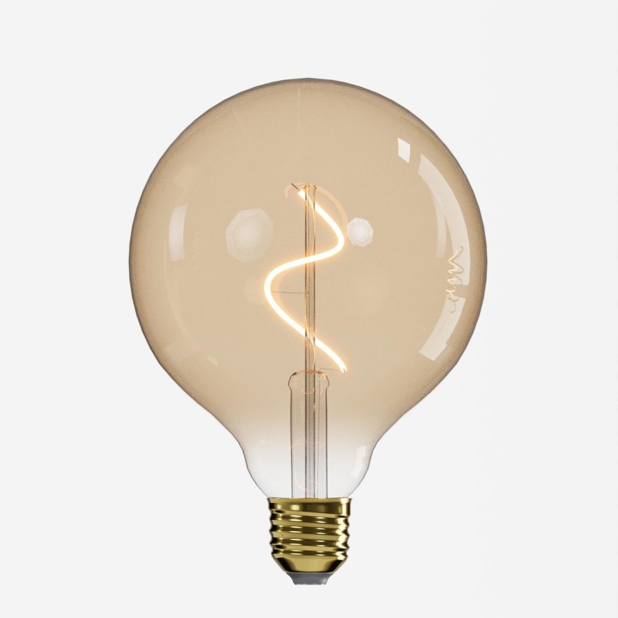 Tierleuchten Werns | Led Spiral-Filament Gluhbirne, Vintage Look, E27, 2,5 W, 220 V, 12,5X17 Cm