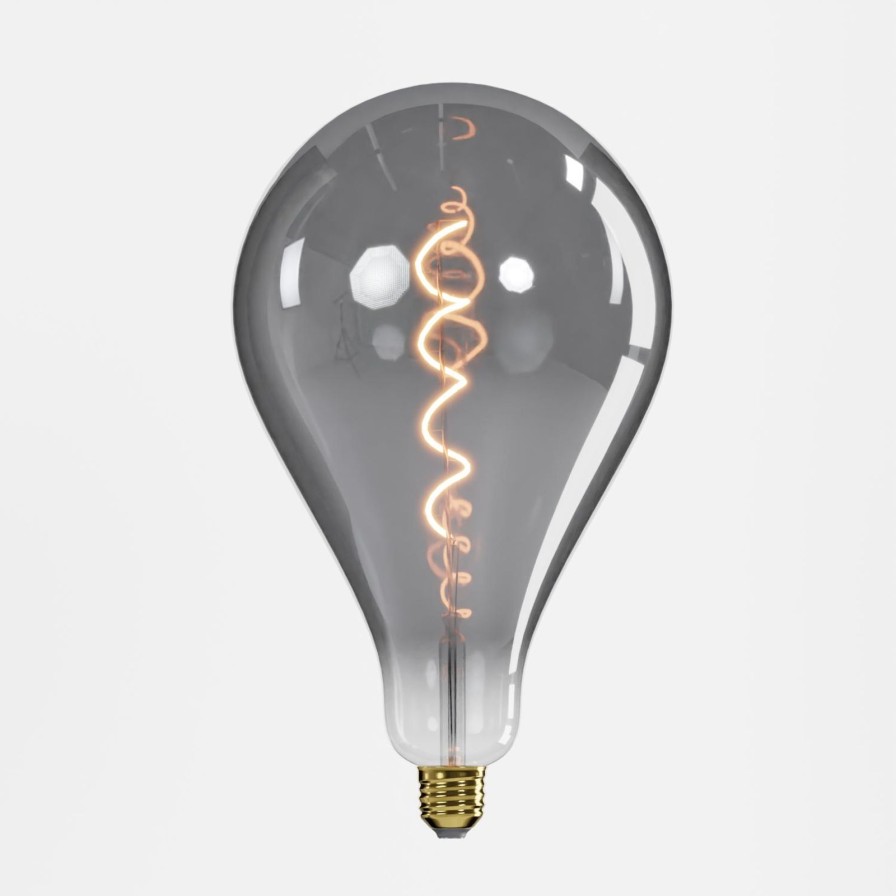 Tierleuchten Werns | Led Factory-Filament Gluhbirne, Smoke Finish, E27, 4W, 220V