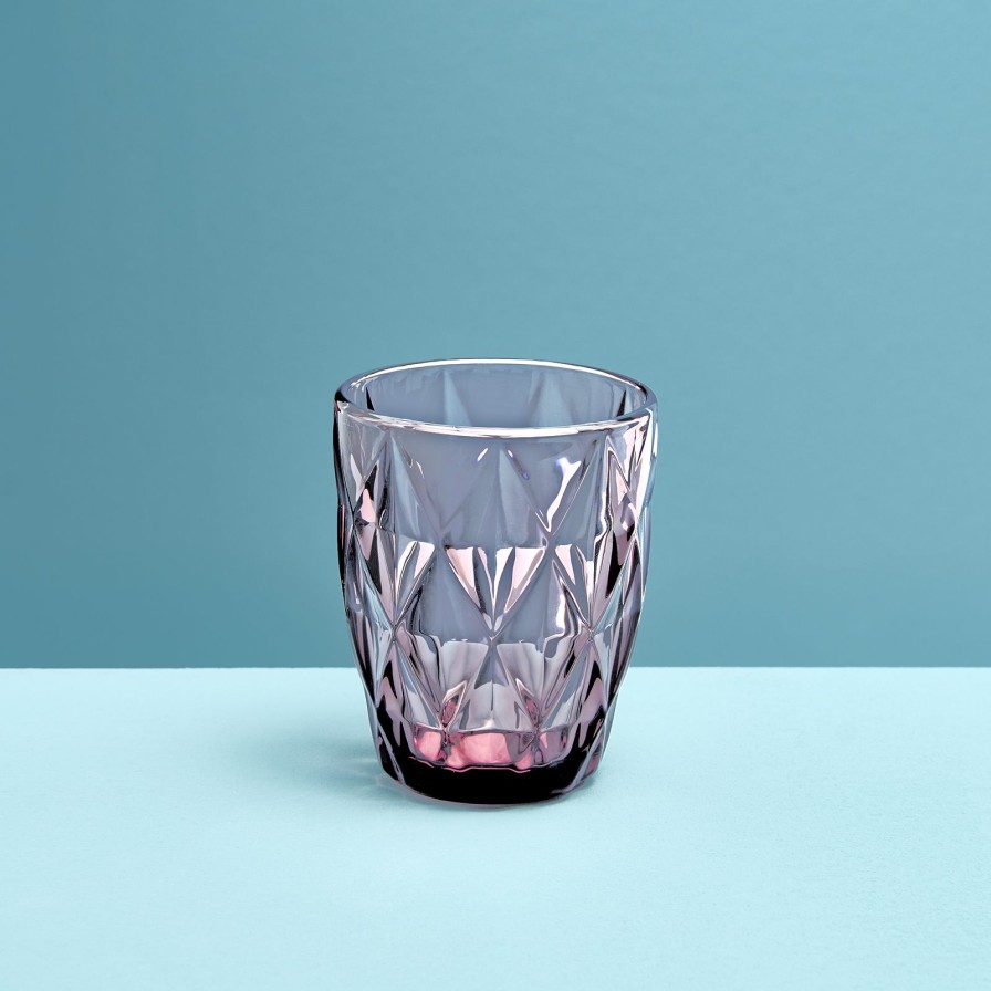 Geschirr Werns | 4Er-Set Wasserglas, Lila, Glas, 8X10 Cm