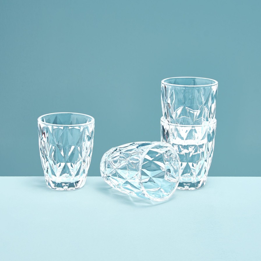 Mobel Werns | 4Er-Set Wasserglas, Klar, Glas, 8X10 Cm